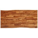 Table à manger 180x90x75 cm bois d'acacia solide à bord vif – Image 4