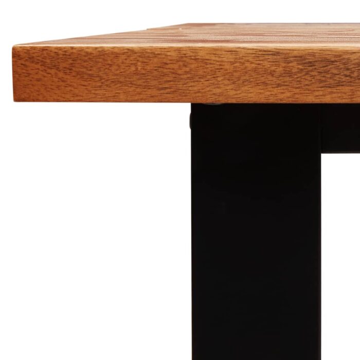 Table à manger 180x90x75 cm bois d'acacia solide à bord vif – Image 6