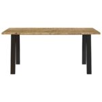 Table à manger 150x90x75 cm bois d'acacia solide – Image 2