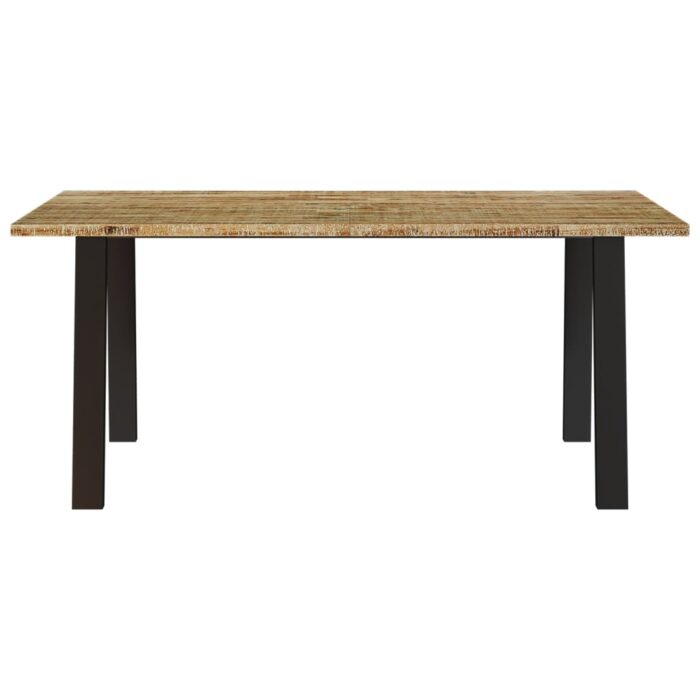Table à manger 150x90x75 cm bois d'acacia solide – Image 2