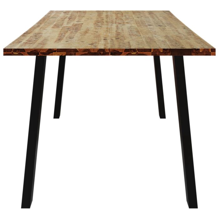 Table à manger 150x90x75 cm bois d'acacia solide – Image 3