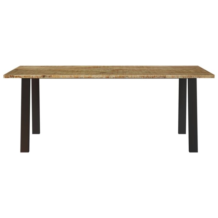 Table à manger 200x90x75 cm bois d'acacia solide – Image 2
