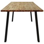 Table à manger 200x90x75 cm bois d'acacia solide – Image 3
