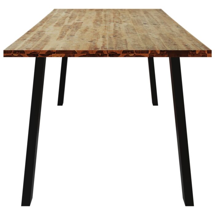 Table à manger 200x90x75 cm bois d'acacia solide – Image 3