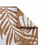 Tapis d'extérieur marron et blanc 80x250 cm design réversible – Image 4