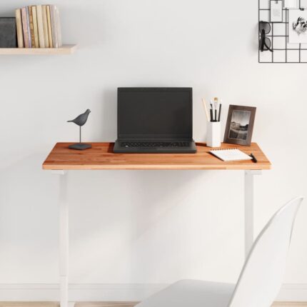 Dessus de table 80x40x1,5 cm rectangulaire bois massif de hêtre