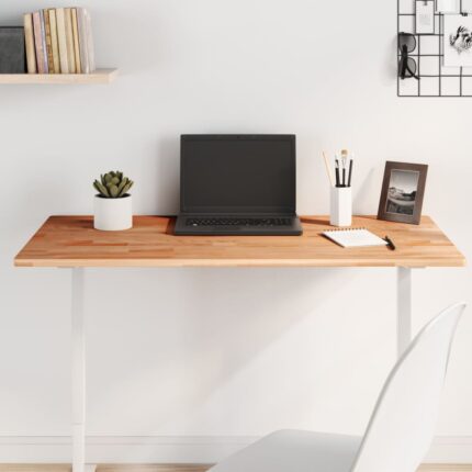 Dessus de table 100x50x1,5cm rectangulaire bois massif de hêtre