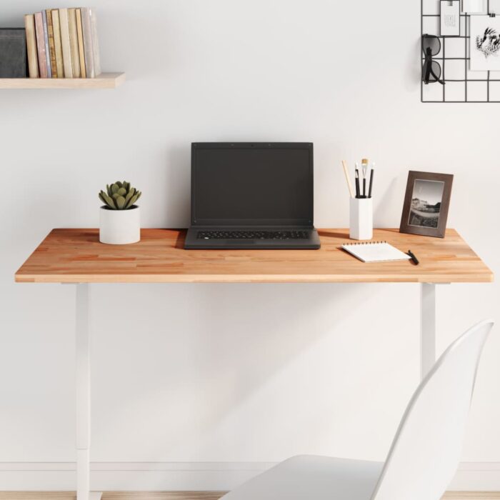 Dessus de table 100x50x1,5cm rectangulaire bois massif de hêtre – Image 1