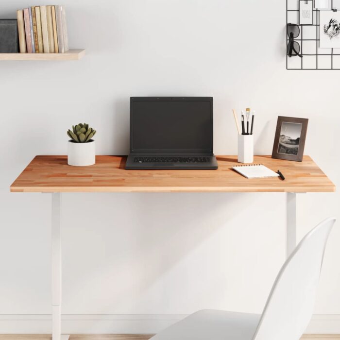 Dessus de table 100x60x1,5cm rectangulaire bois massif de hêtre – Image 1