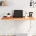 Dessus de table 100x50x2,5cm rectangulaire bois massif de hêtre