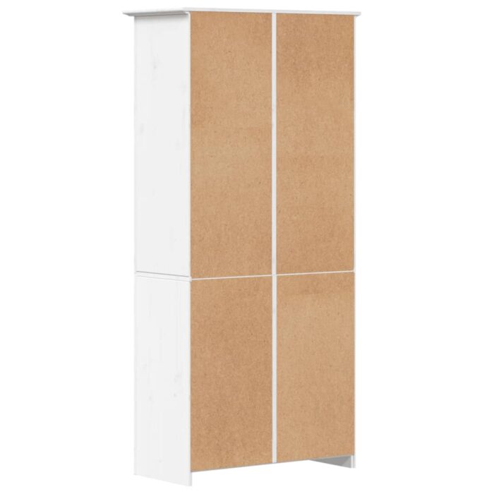 Bibliothèque BODO blanc 82x40x173 cm bois de pin massif – Image 4