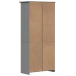 Bibliothèque BODO gris 82x40x173 cm bois de pin massif – Image 4