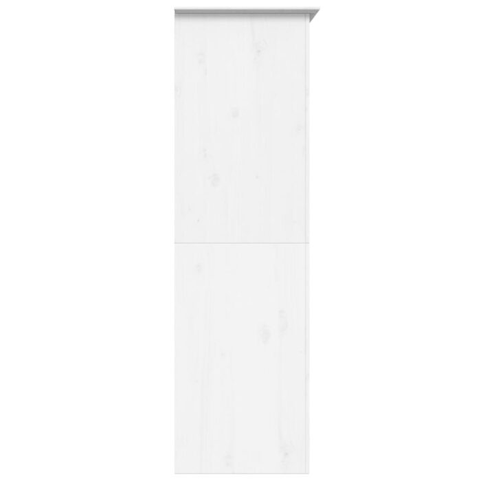Garde-robe BODO blanc 99x53,5x173 cm bois massif de pin – Image 3