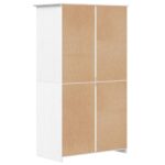 Garde-robe BODO blanc 99x53,5x173 cm bois massif de pin – Image 4