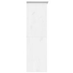 Garde-robe BODO blanc 146x53,5x173 cm bois massif de pin – Image 3