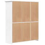 Garde-robe BODO blanc 146x53,5x173 cm bois massif de pin – Image 4