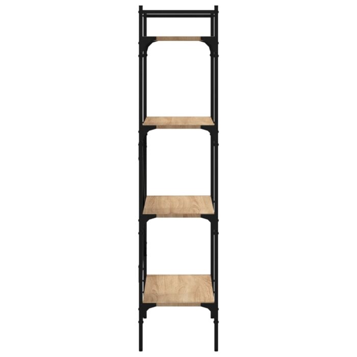 Bibliothèque à 4 niveaux chêne sonoma 56x31,5x138,5 cm – Image 3
