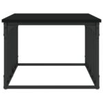 Table basse noir 100x50x35,5 cm bois d'ingénierie – Image 3