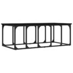 Table basse noir 100x50x35,5 cm bois d'ingénierie – Image 4