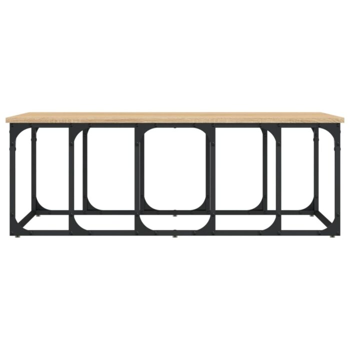 Table basse chêne sonoma 100x50x35,5 cm bois d'ingénierie – Image 2
