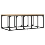 Table basse chêne sonoma 100x50x35,5 cm bois d'ingénierie – Image 4