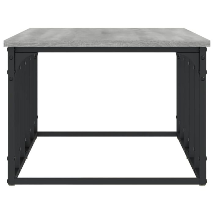 Table basse sonoma gris 100x50x35,5 cm bois d'ingénierie – Image 3