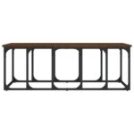 Table basse chêne marron 100x50x35,5 cm bois d'ingénierie – Image 2