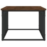 Table basse chêne marron 100x50x35,5 cm bois d'ingénierie – Image 3