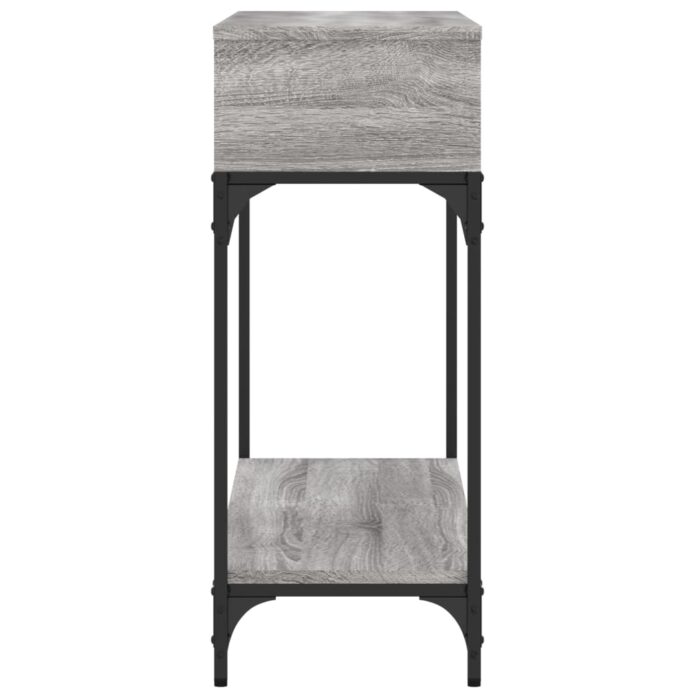 Table console sonoma gris 100x30,5x75 cm bois d'ingénierie – Image 2