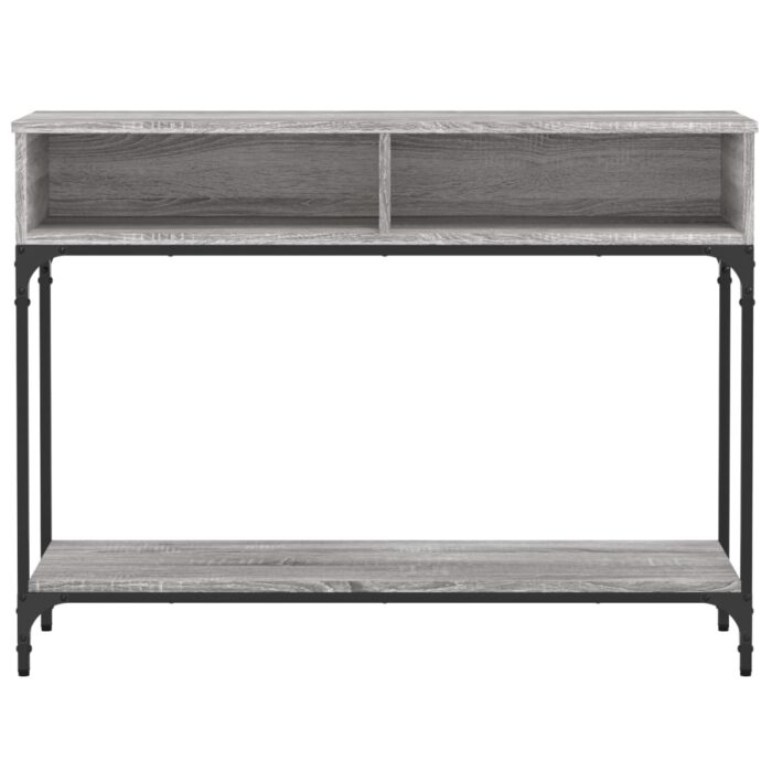 Table console sonoma gris 100x30,5x75 cm bois d'ingénierie – Image 3