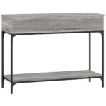 Table console sonoma gris 100x34,5x75 cm bois d'ingénierie – Image 5