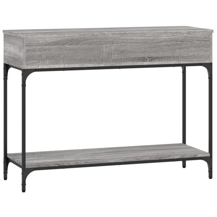 Table console sonoma gris 100x34,5x75 cm bois d'ingénierie – Image 5