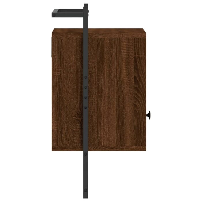 Table de chevet murale 2 pcs chêne marron 40x30x61 cm – Image 6