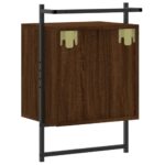 Table de chevet murale 2 pcs chêne marron 40x30x61 cm – Image 7