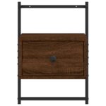 Table de chevet murale 2 pcs chêne marron 35x30x51 cm – Image 4