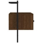 Meuble TV mural chêne marron 60,5x30x51 cm bois d'ingénierie – Image 2
