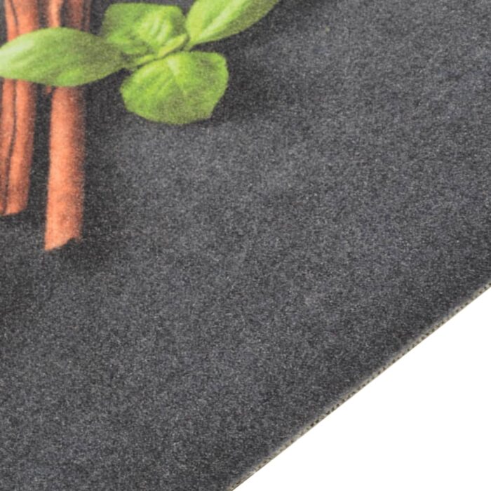 Tapis de cuisine lavable impression d'épices 45x150 cm velours – Image 3