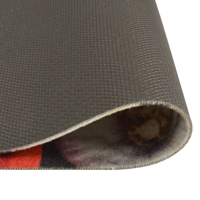 Tapis de cuisine lavable impression vin dîner 45x150 cm velours – Image 3