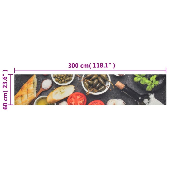 VXL8720845917753_g_en_hd_4.jpg Tapis de cuisine lavable impression vin dîner 60x300 cm velours – Image 4
