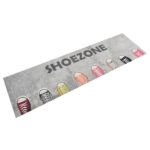 Tapis de cuisine lavable impression shoezone 45x150 cm velours