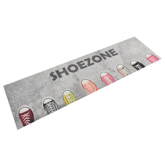 Tapis de cuisine lavable impression shoezone 45x150 cm velours – Image 1