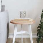 Dessus de table Ø30x1,5 cm rond bois massif de hêtre