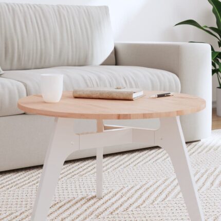 Dessus de table Ø60x1,5 cm rond bois massif de hêtre