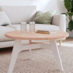 Dessus de table Ø80x2,5 cm rond bois massif de hêtre