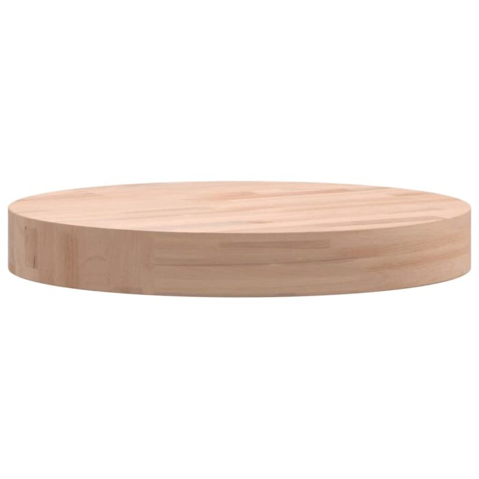 Dessus de table Ø30x4 cm rond bois massif de hêtre – Image 3