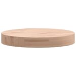 Dessus de table Ø30x4 cm rond bois massif de hêtre – Image 4