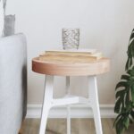 Dessus de table Ø30x4 cm rond bois massif de hêtre