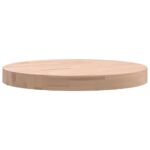 Dessus de table Ø40x4 cm rond bois massif de hêtre – Image 3