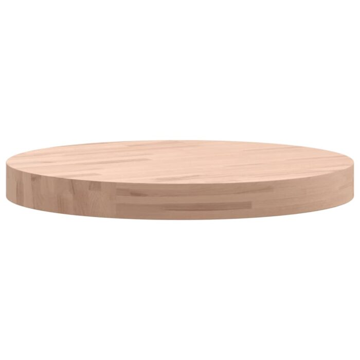 Dessus de table Ø40x4 cm rond bois massif de hêtre – Image 4
