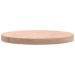 Dessus de table Ø50x4 cm rond bois massif de hêtre – Image 3